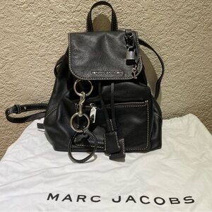 Marc Jacobs The Bold Grind Leather Backpack Black